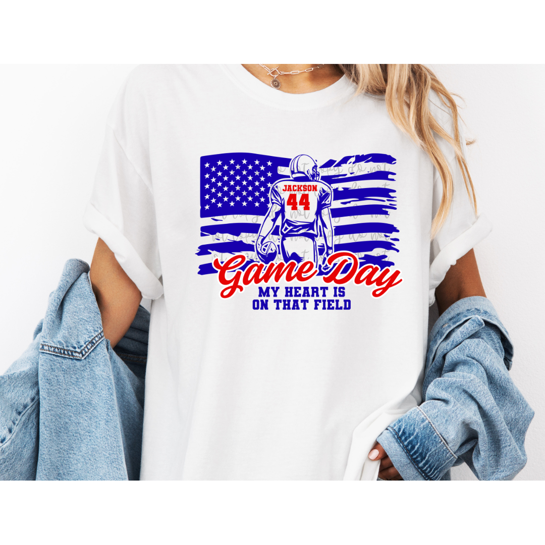 Football Flag Single Player customizable DTF transfer