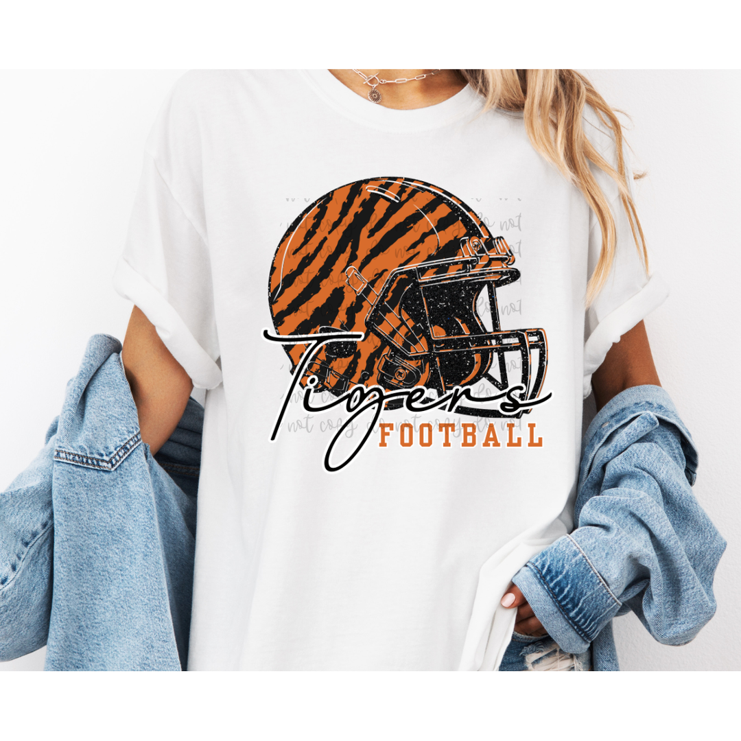 Football Helmet Frame customizable DTF transfer