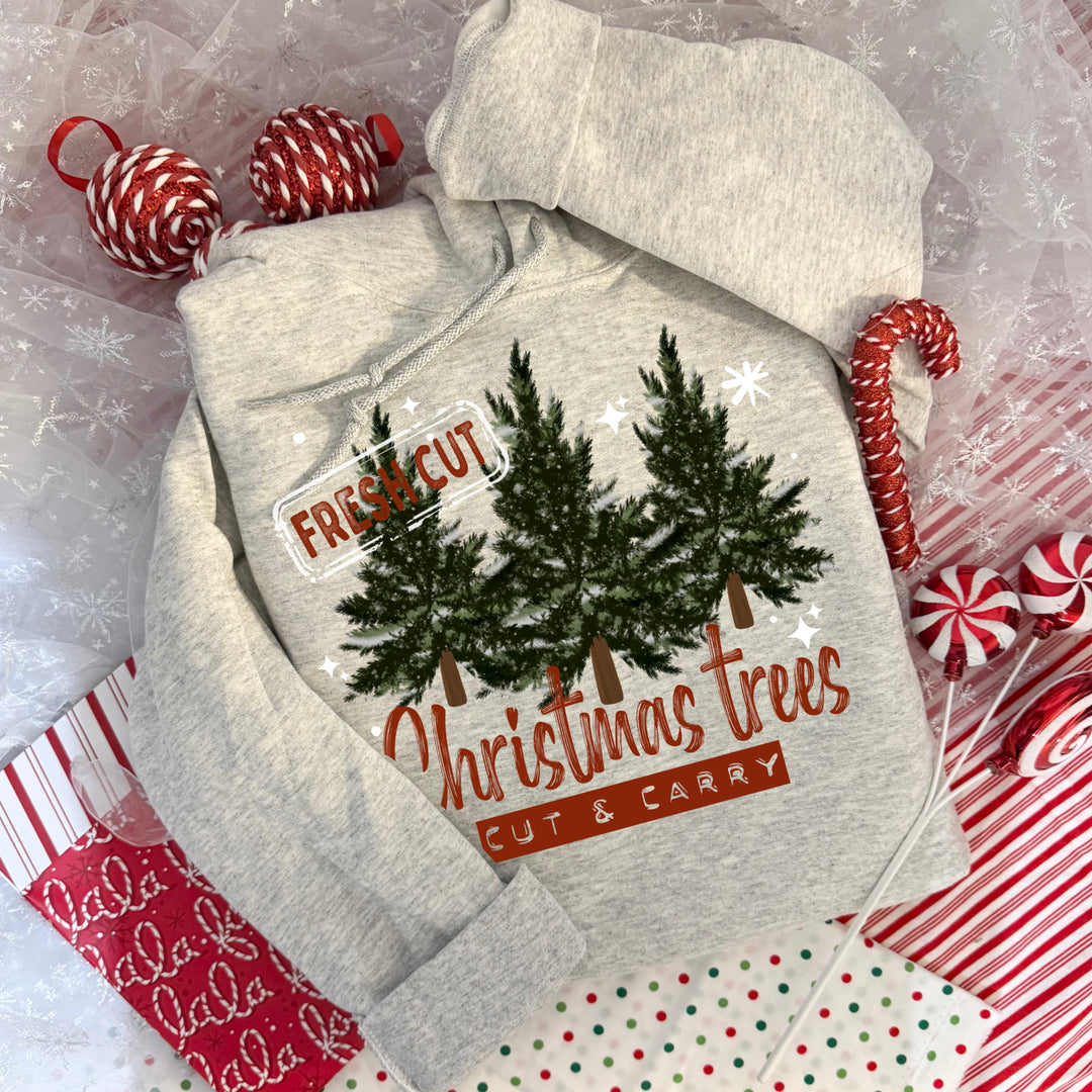 Fresh Cut Christmas Trees DTF transfer – mockup