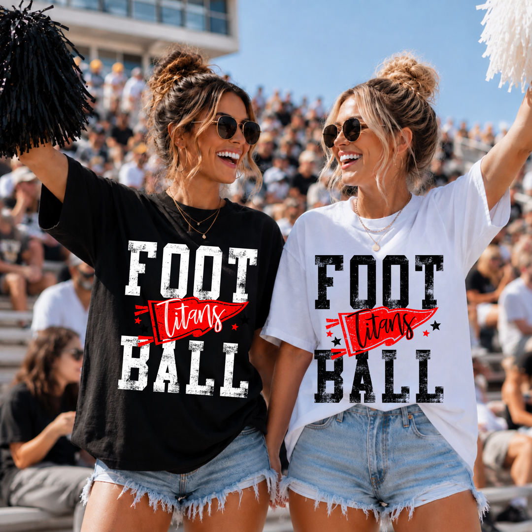 Grunge Pennant Football customizable DTF transfer