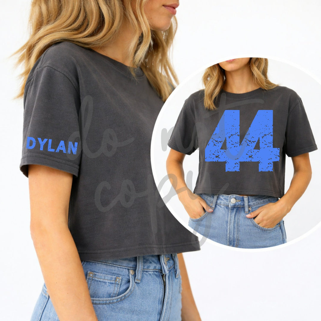 Oversized Number Pennant Banner and Sleeve customizable DTF transfer mockup