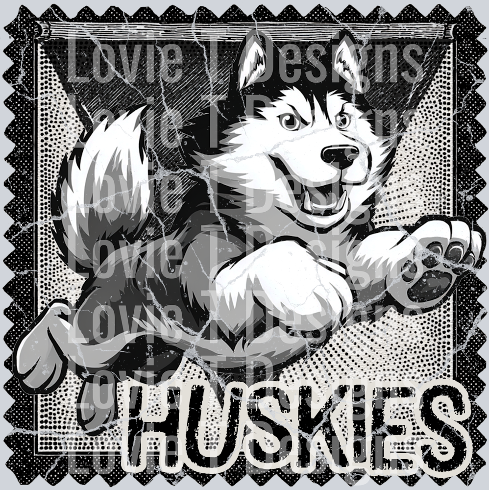 huskies stamp