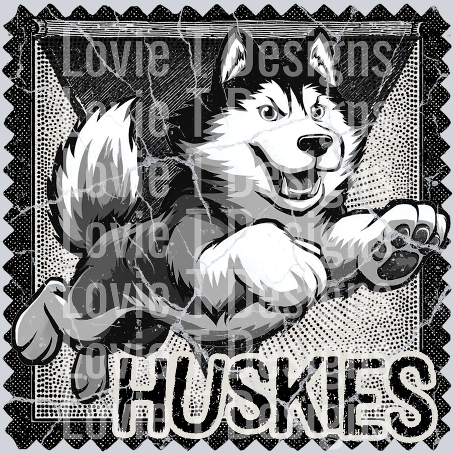 huskies stamp