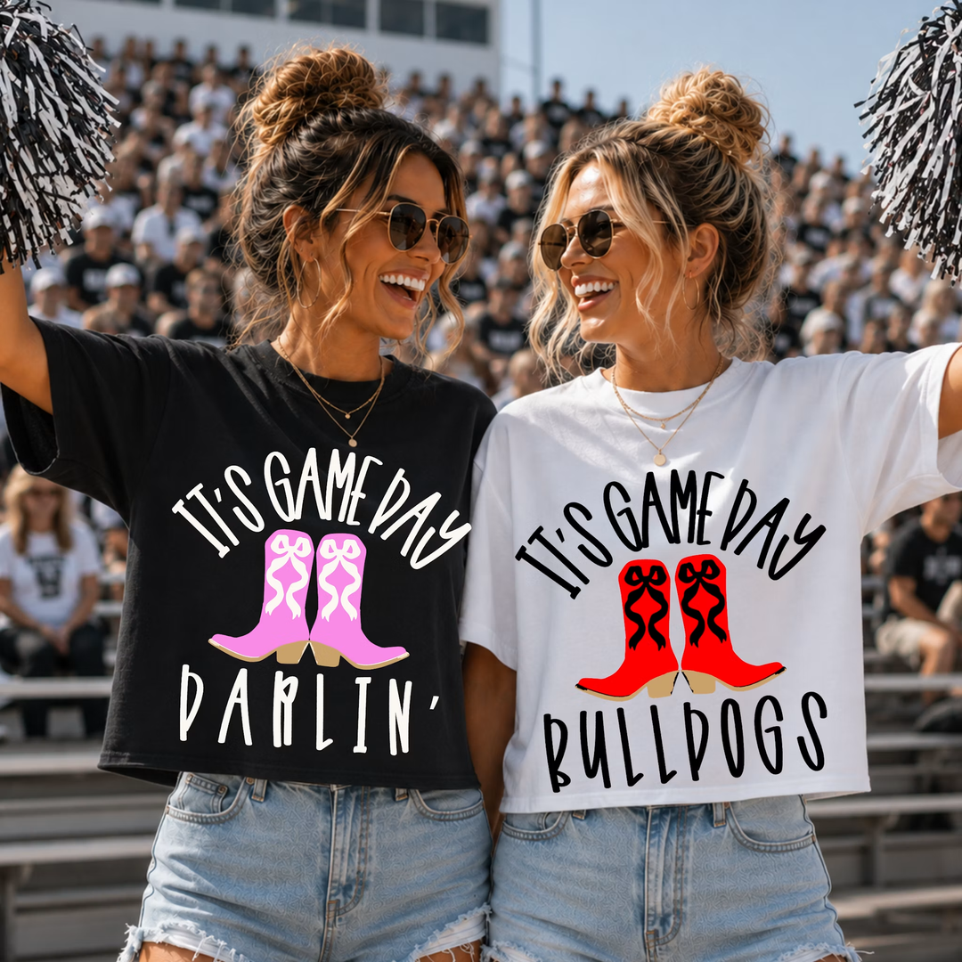 It's Game Day Boots customizable DTF transfer