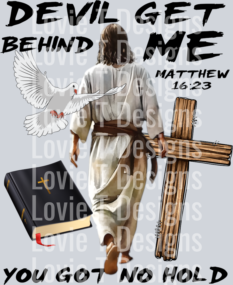 jesus devil get behind me
