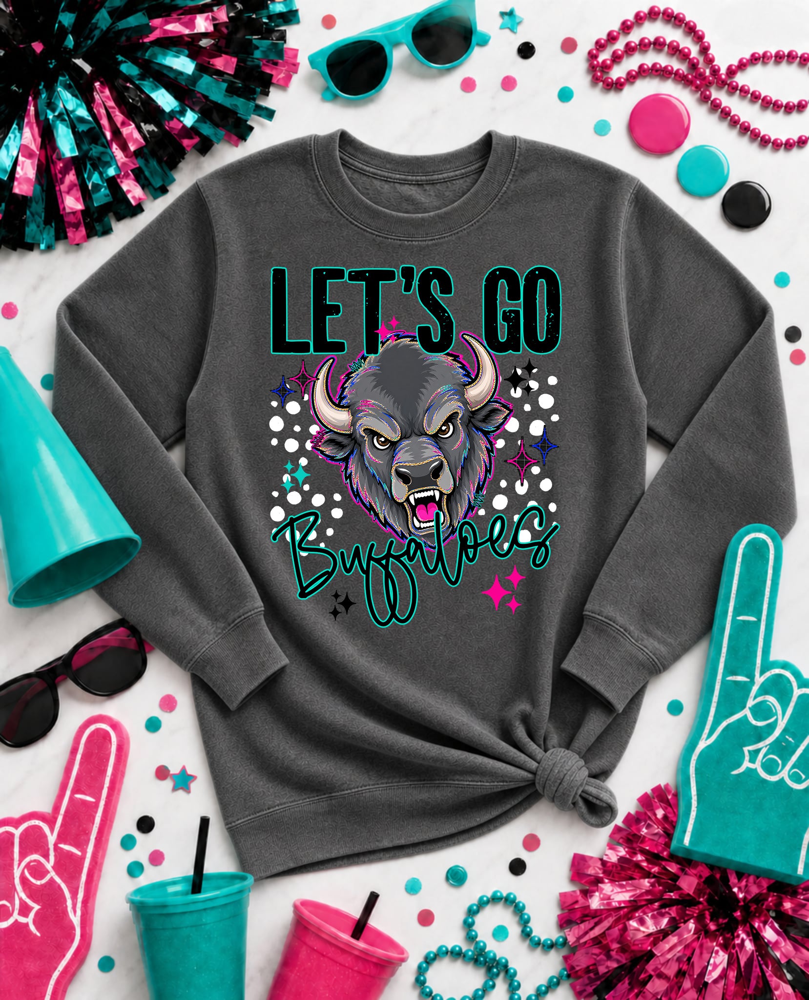 Let's Go Mascots Buffaloes mockup