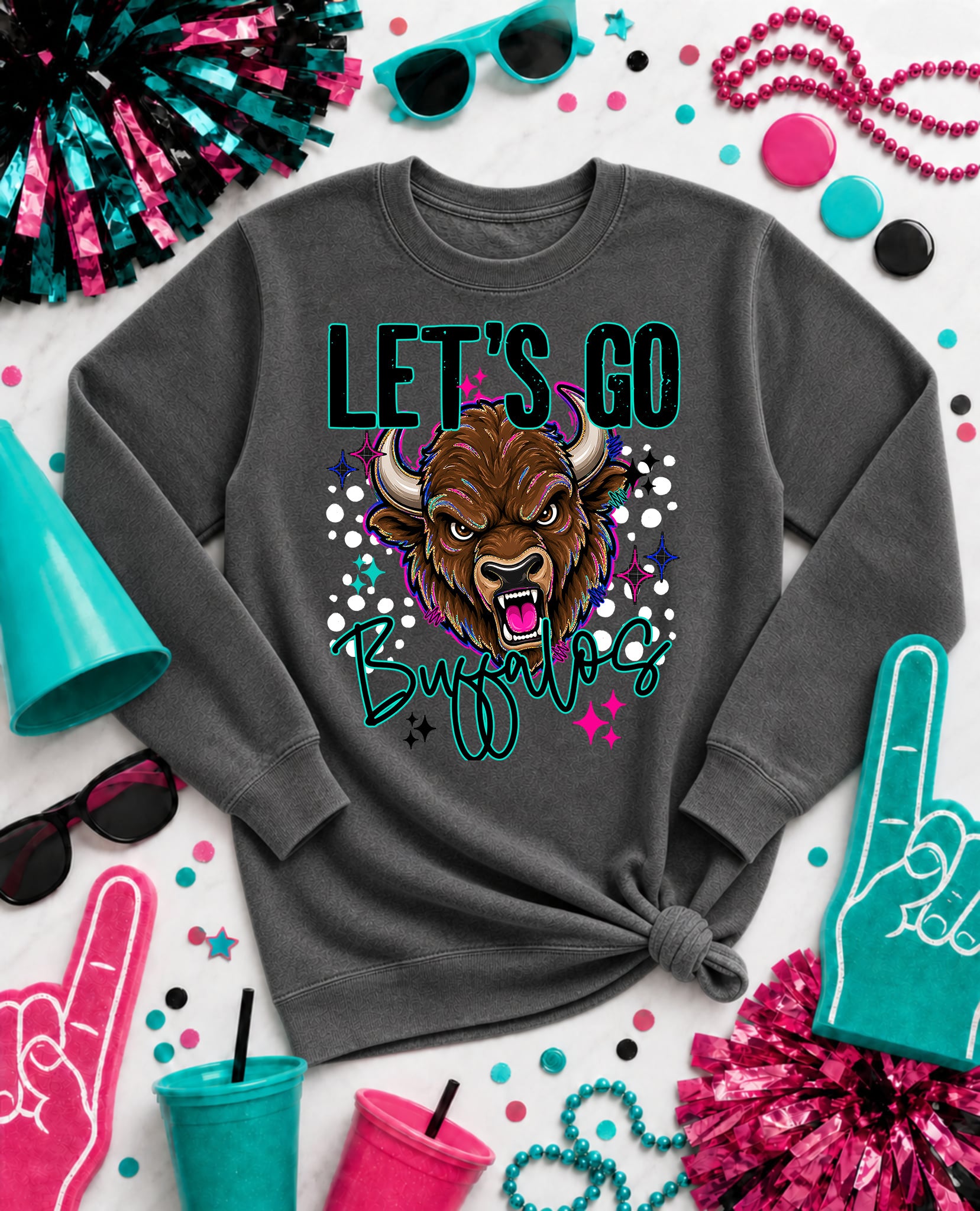 Let's Go Mascots Buffalos 2 mockup