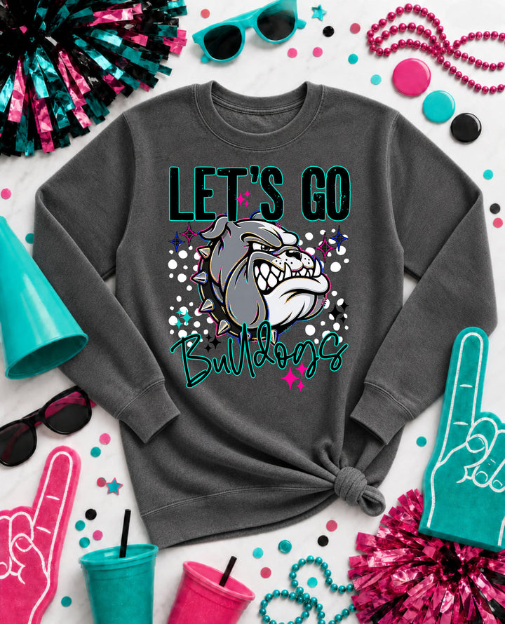 Let's Go BULLDOGS 1 mascot design preview