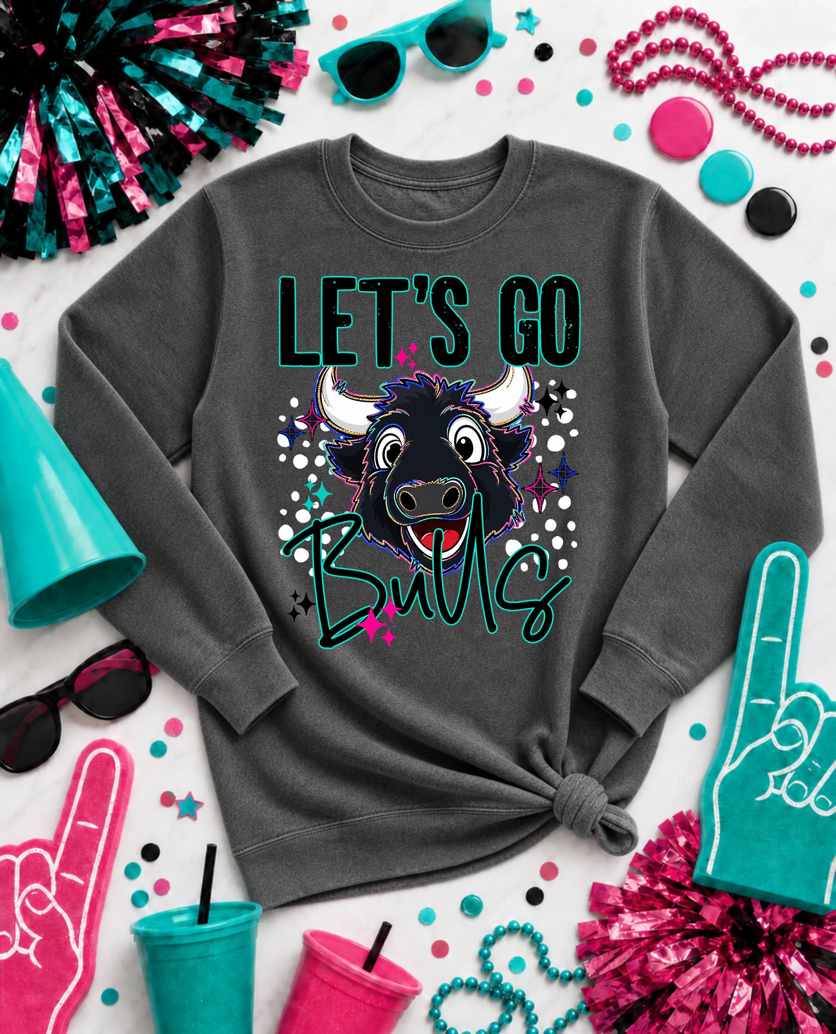 Let's Go Mascots Bulls 2 mockup