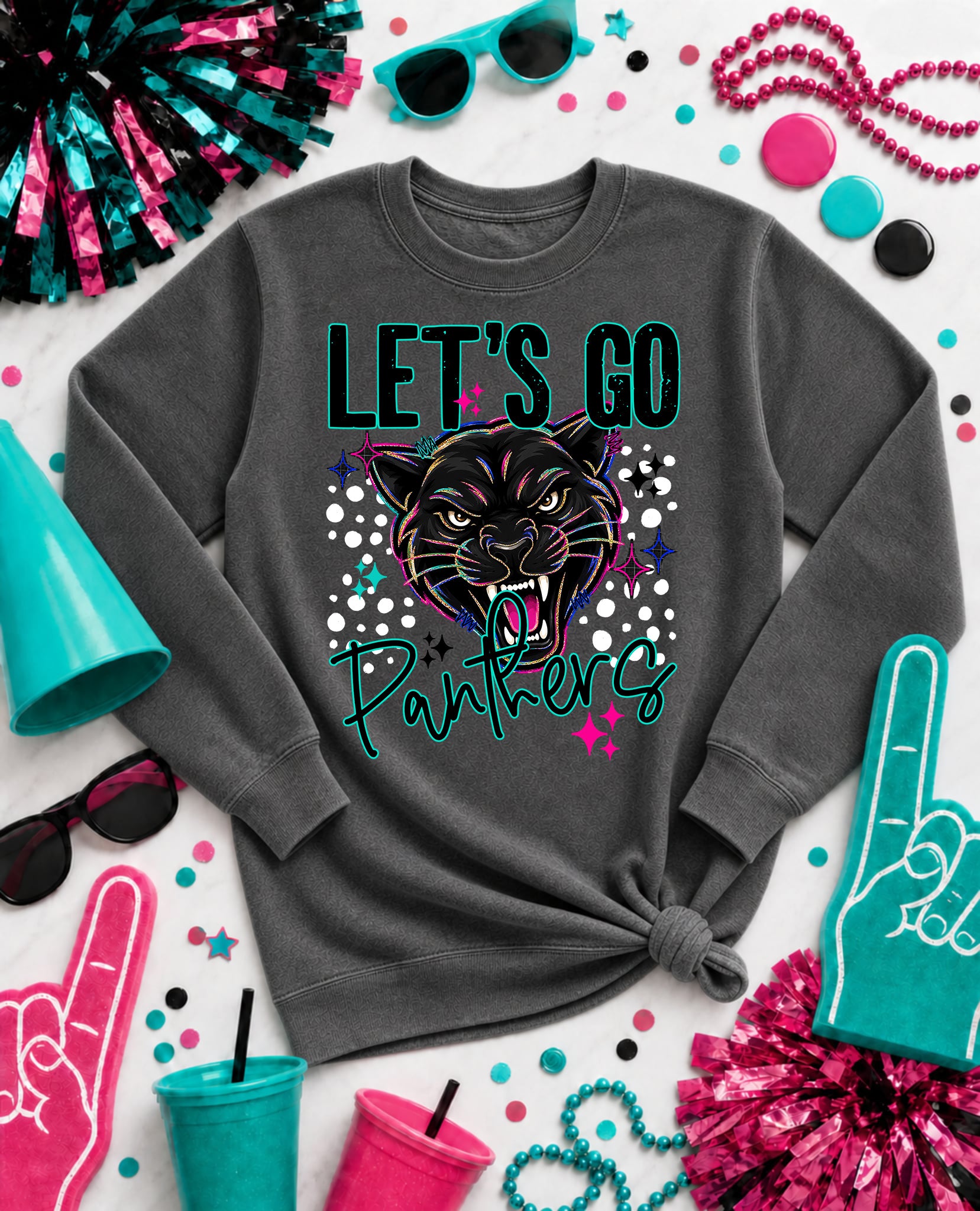 Let's Go Mascots Panthers mockup