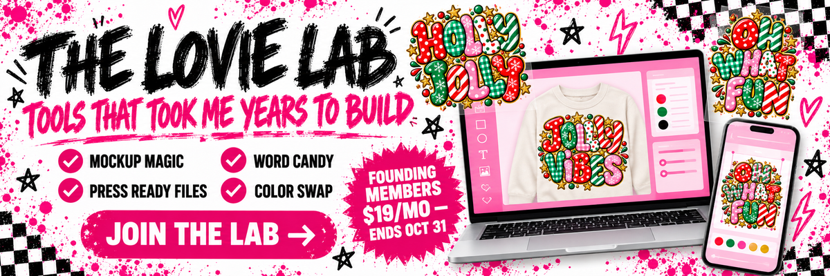 The Lovie Lab – tools for shirt sellers, founding members $19 a month