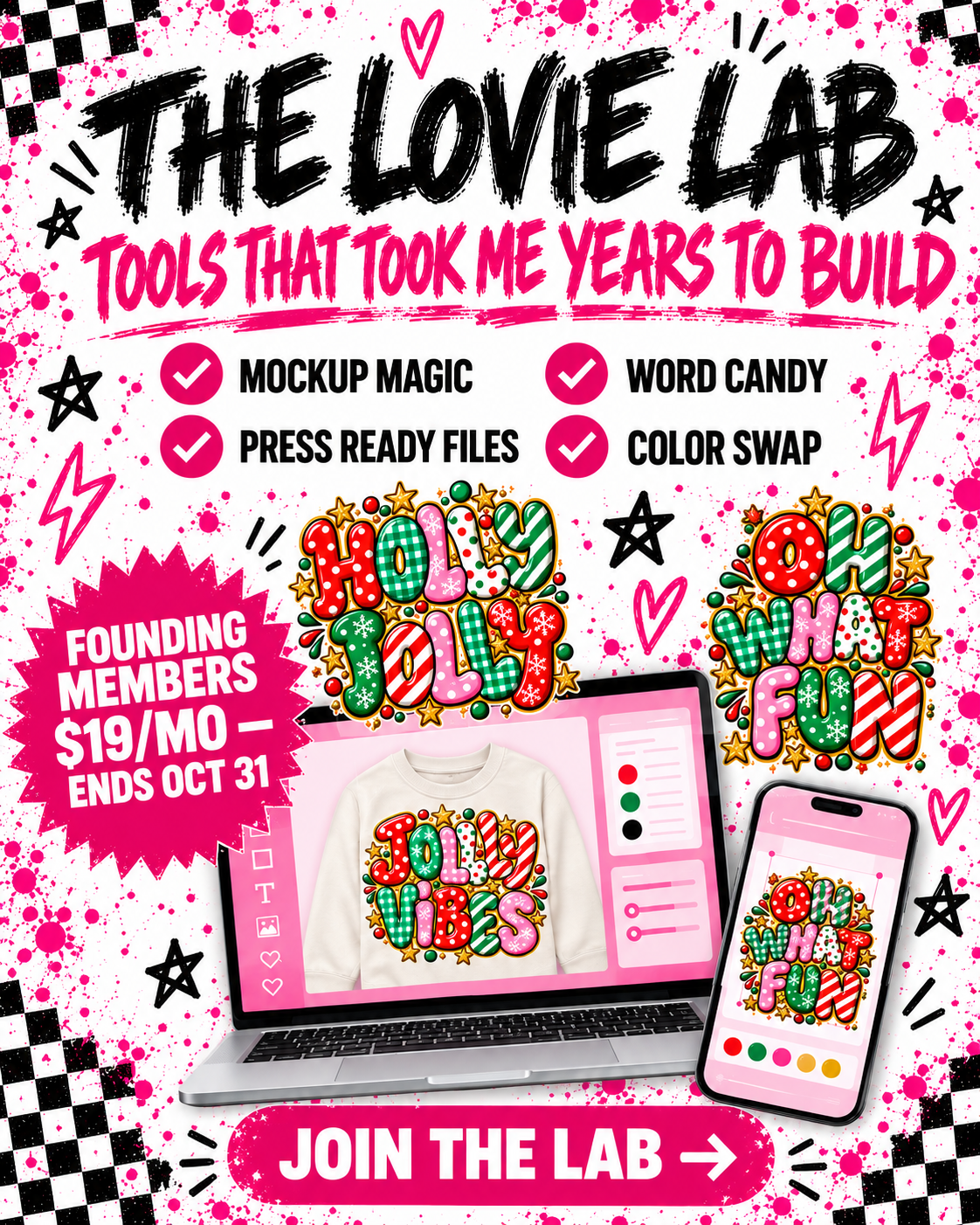 The Lovie Lab – tools for shirt sellers, founding members $19 a month