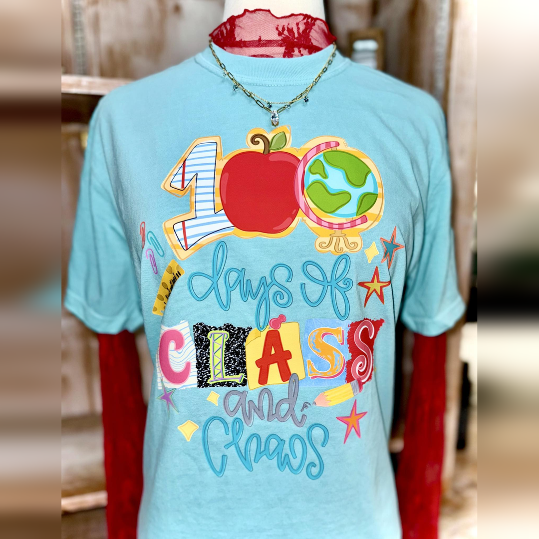 100 Days Class Chaos DTF transfer design – image 1