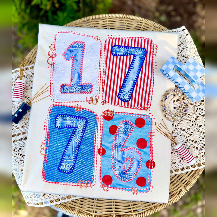 1776 Americana DTF transfer design