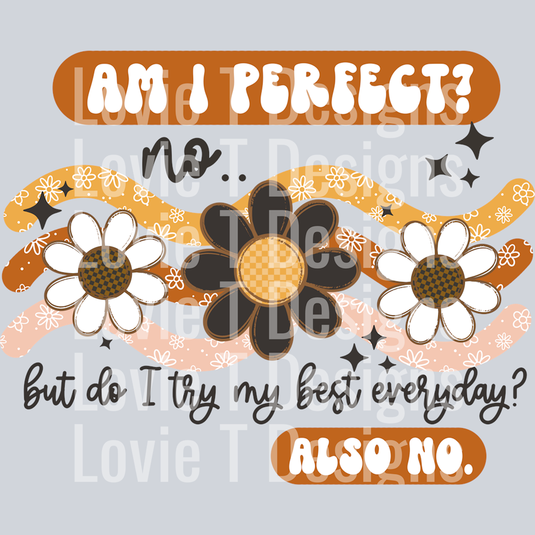 Am I perfect_ No