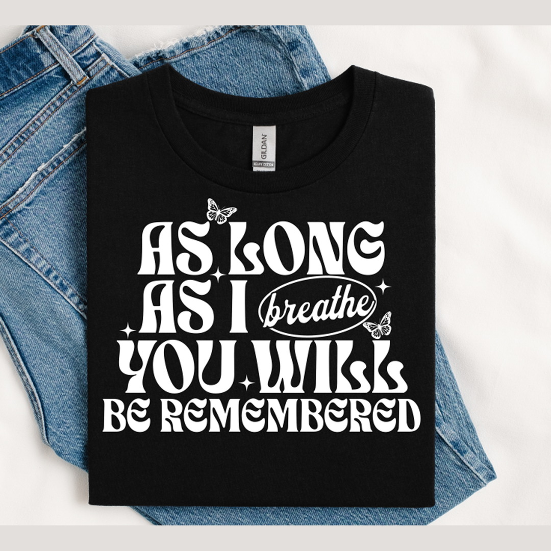 As Long As I Breathe DTF transfer design – image 1
