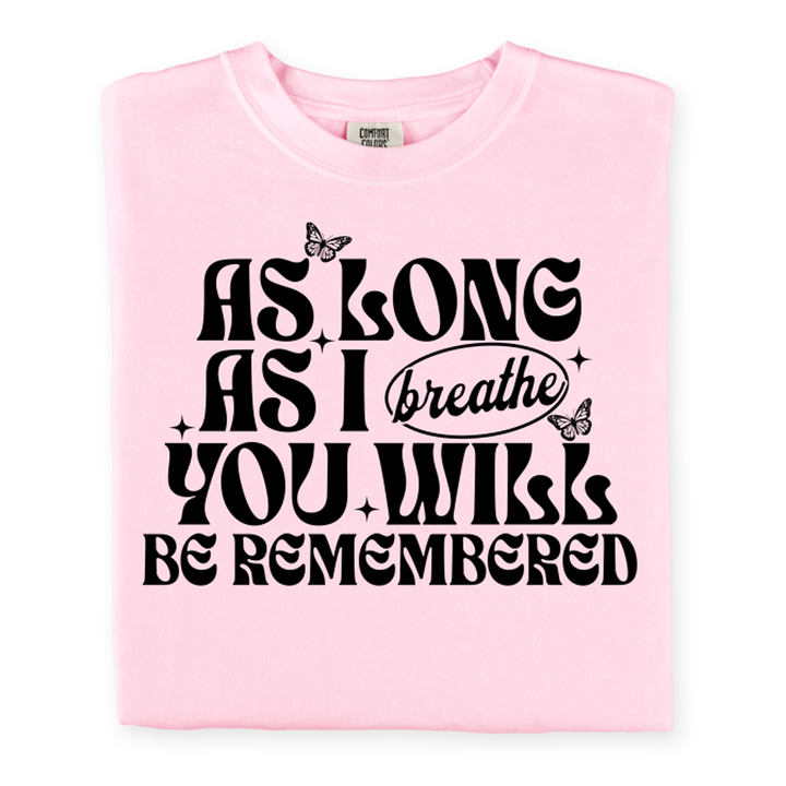 As Long As I Breathe Black Font DTF transfer design – image 1
