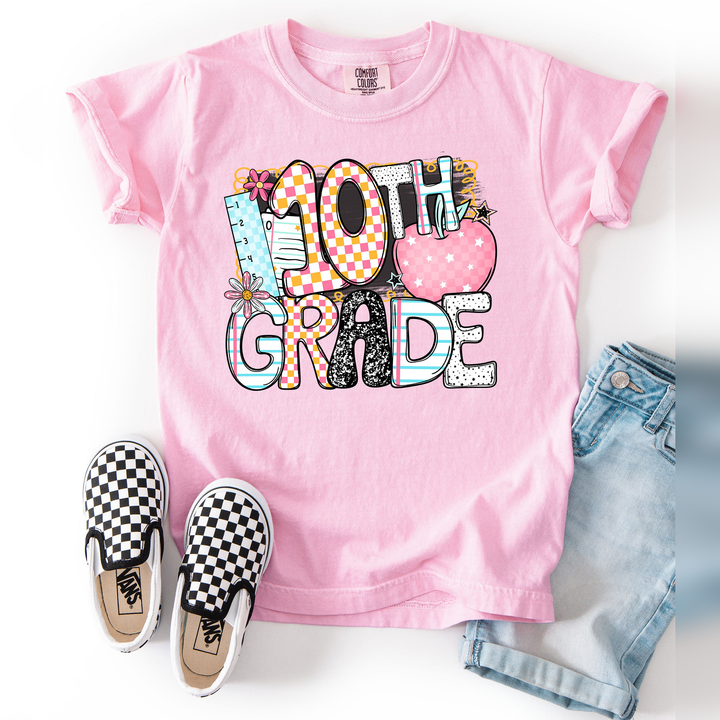 B2s Grade Levels Apple 10Th Grade DTF transfer design – image 1
