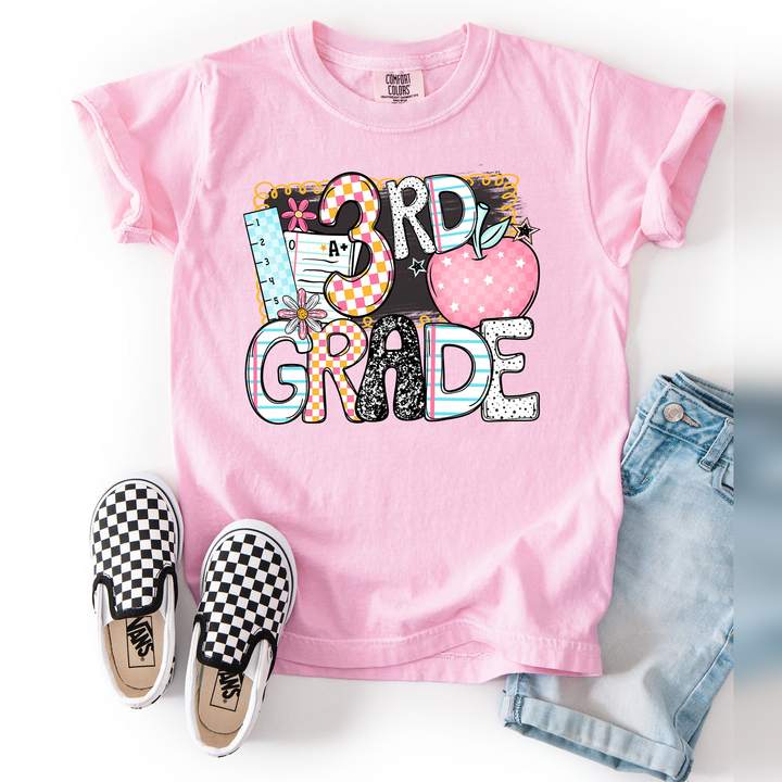 B2s Grade Levels Apple 3Rd Grade DTF transfer design – image 1