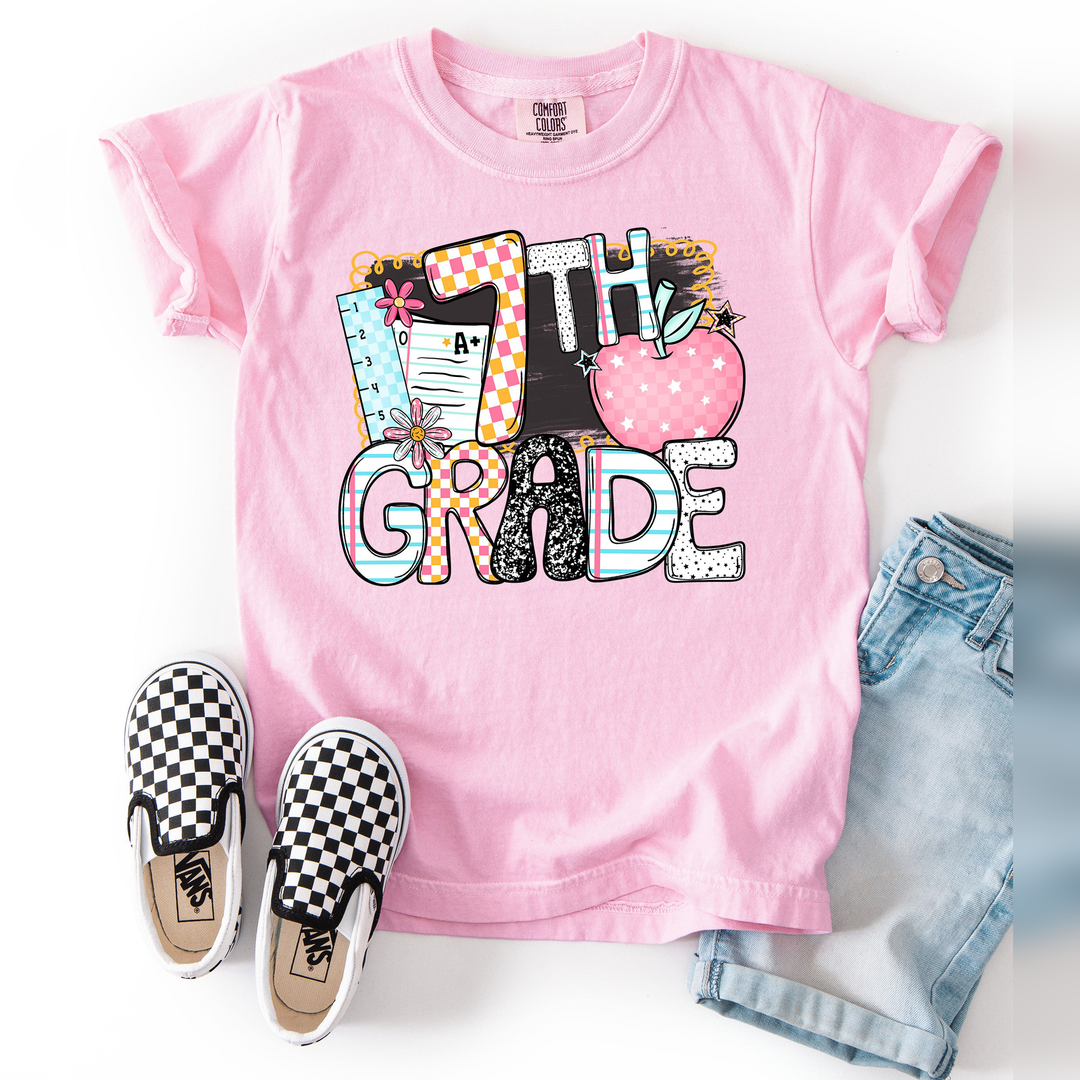 B2s Grade Levels Apple 7Th Grade DTF transfer design – image 1