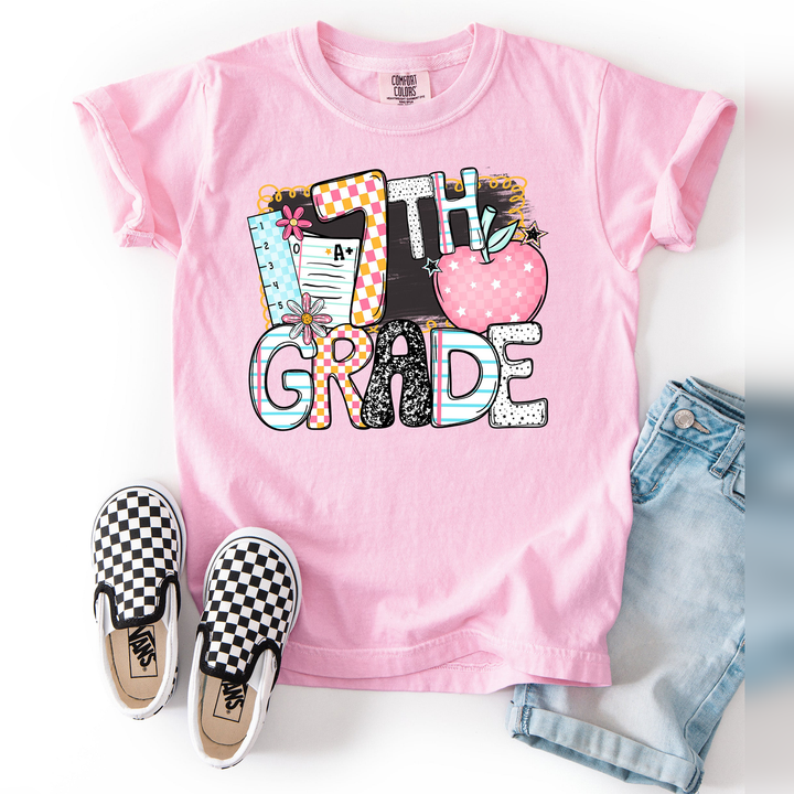 B2s Grade Levels Apple 7Th Grade DTF transfer design – image 1