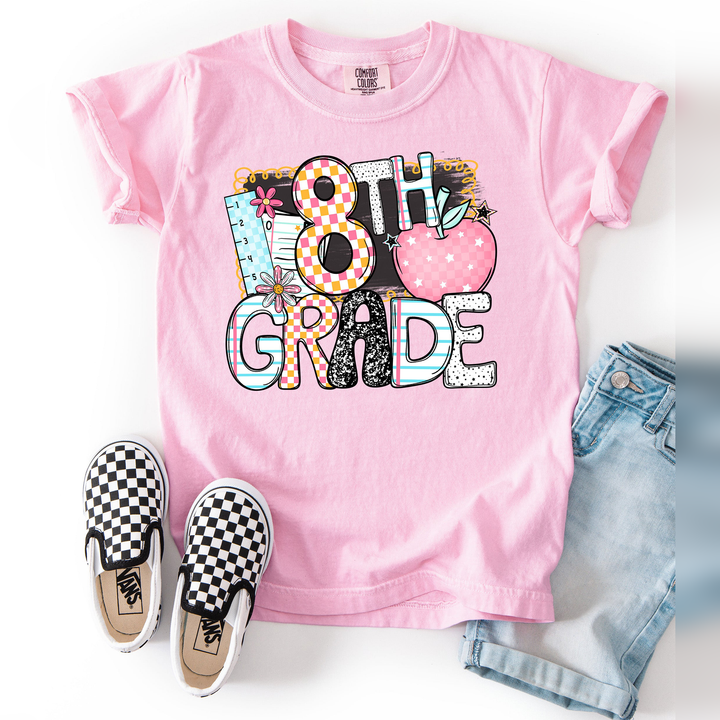 B2s Grade Levels Apple 8Th Grade DTF transfer design – image 1