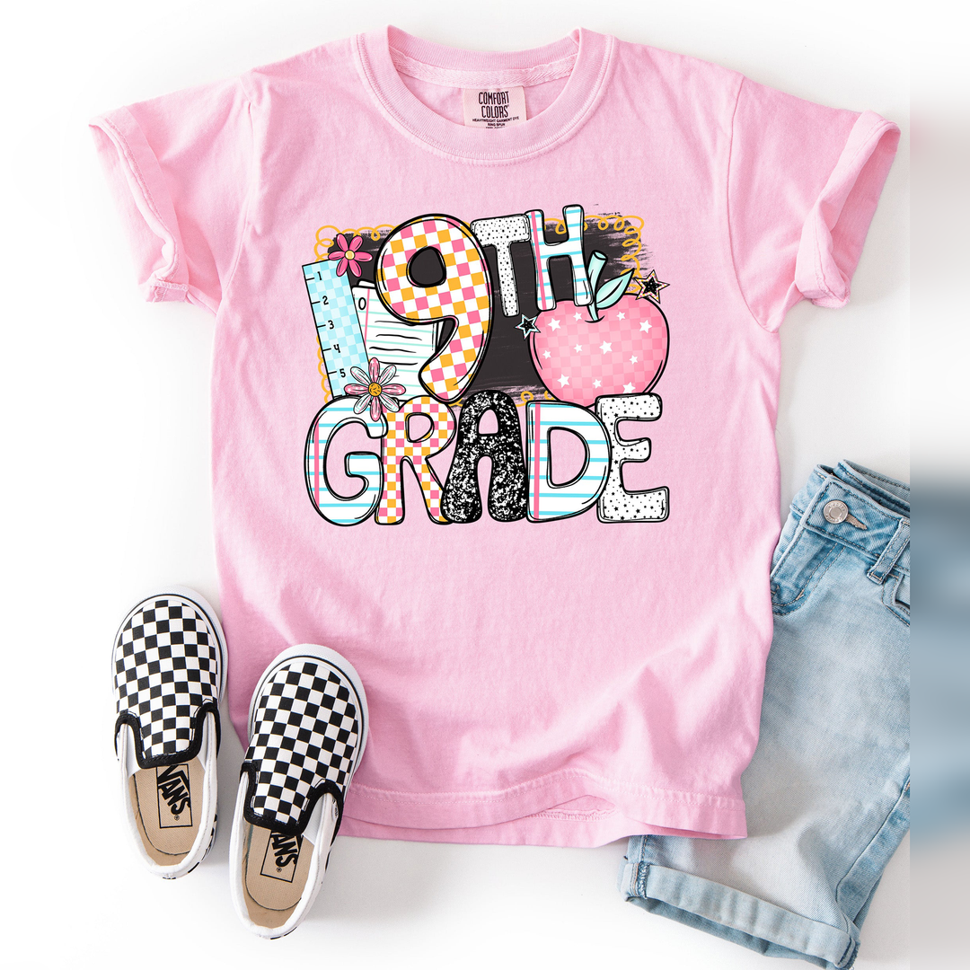 B2s Grade Levels Apple 9Th Grade DTF transfer design – image 1