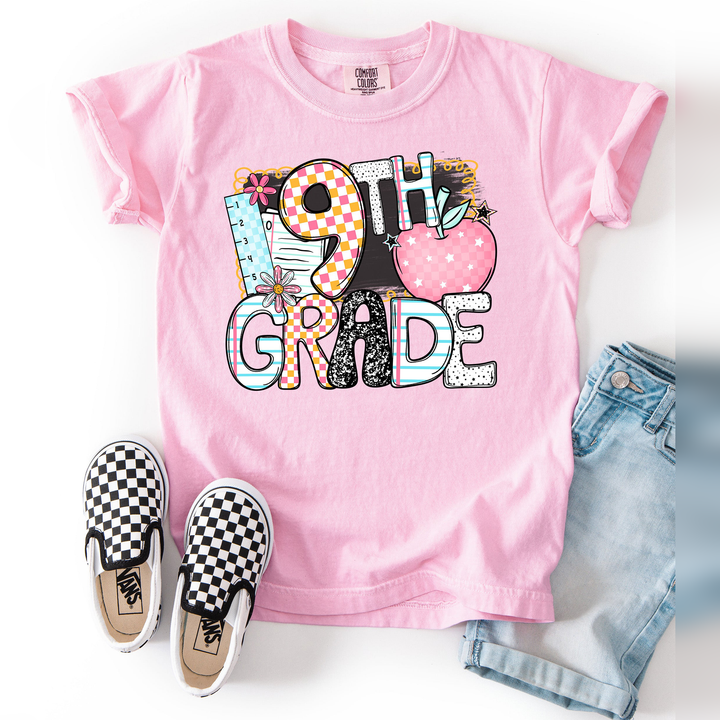 B2s Grade Levels Apple 9Th Grade DTF transfer design – image 1