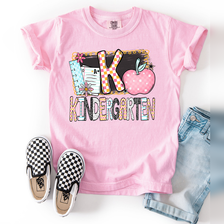 B2s Grade Levels Apple K Kindergarten DTF transfer design – image 1