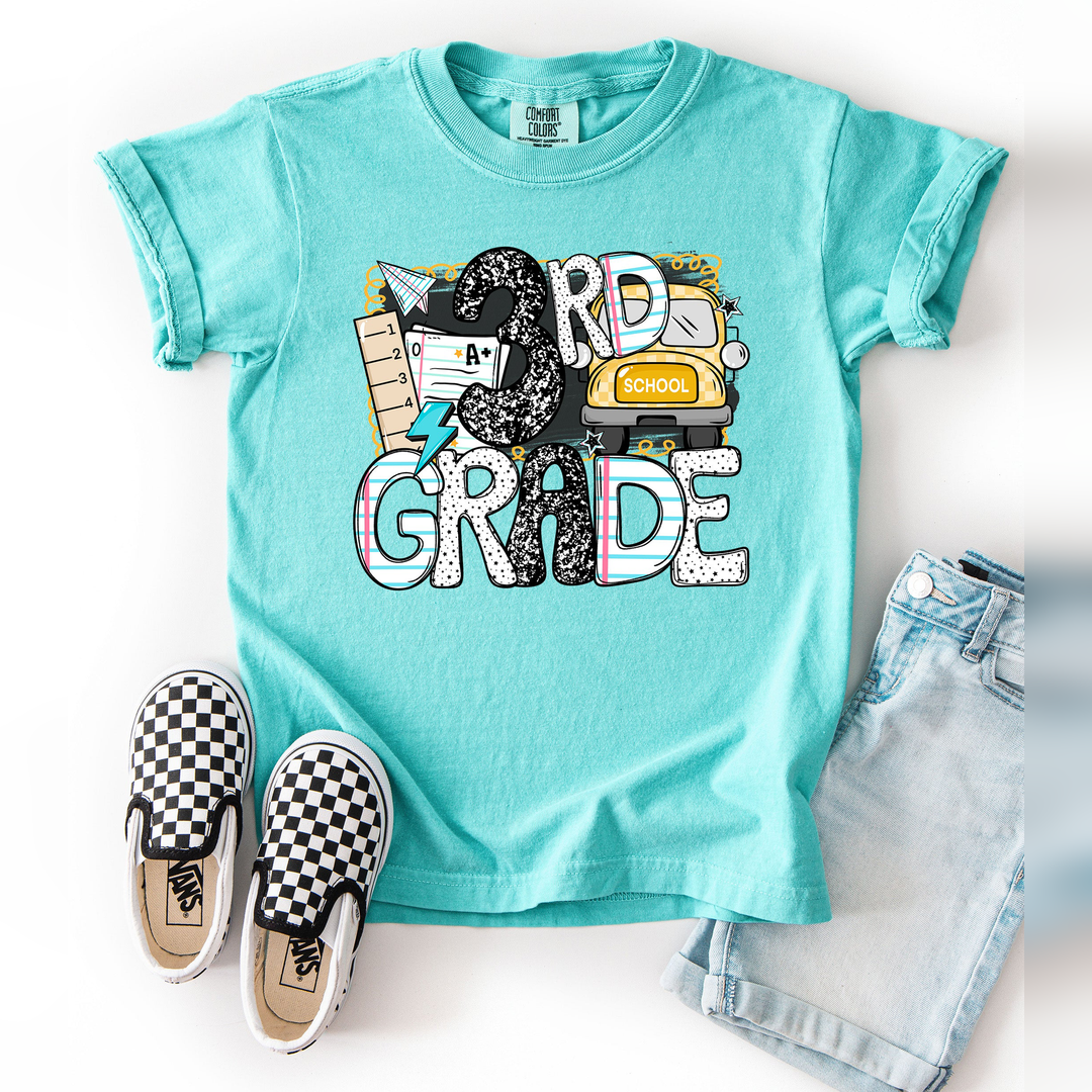 B2s Grade Levels Bus 3Rd Grade DTF transfer design – image 1