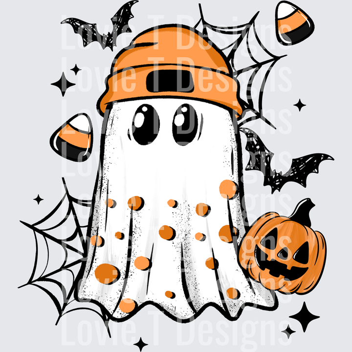 Candy Corn Ghostie Halloween DTF transfer design