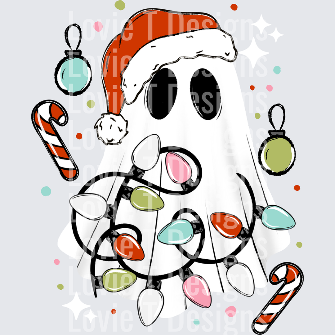 CHRISTMAS GHOSTIE Christmas DTF transfer design