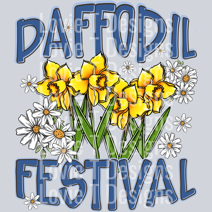 Daffodil Festival festival DTF transfer design