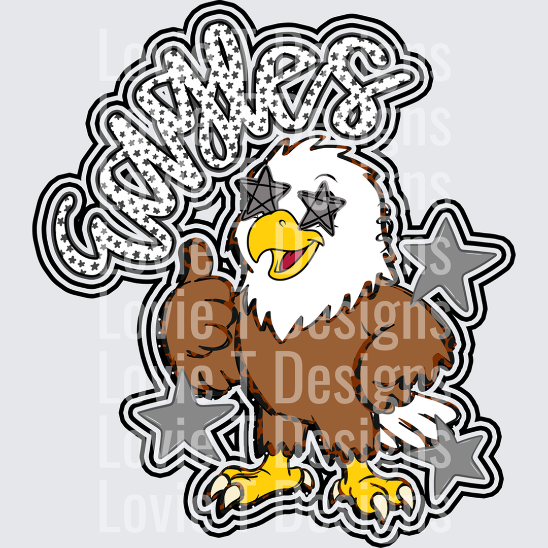 Eagles Black – DTF Transfer
