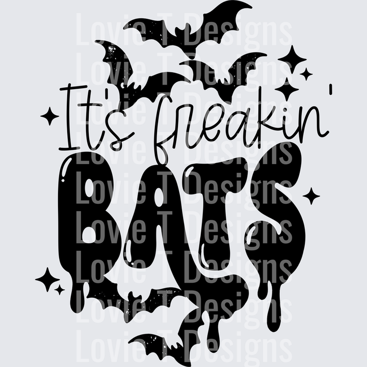 Freakin Bats Black – DTF Transfer