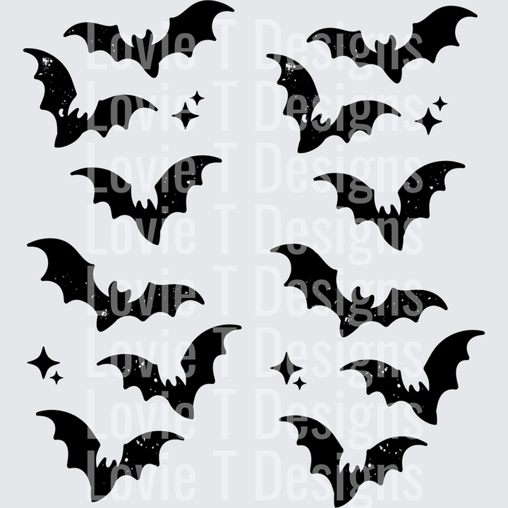 Freakin Bats Sleeve Black – DTF Transfer