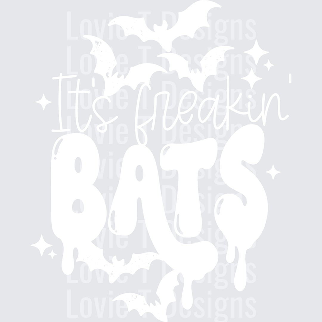 Freakin Bats White – DTF Transfer