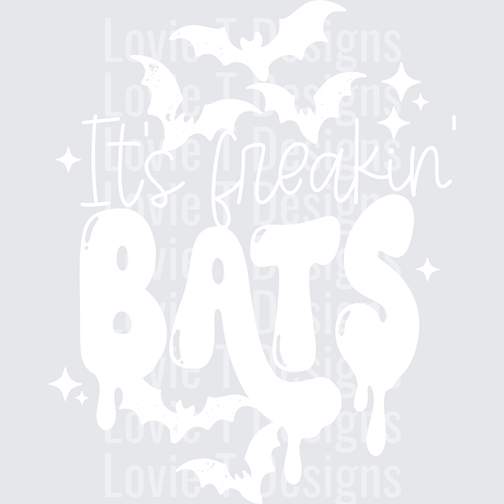 Freakin Bats White – DTF Transfer