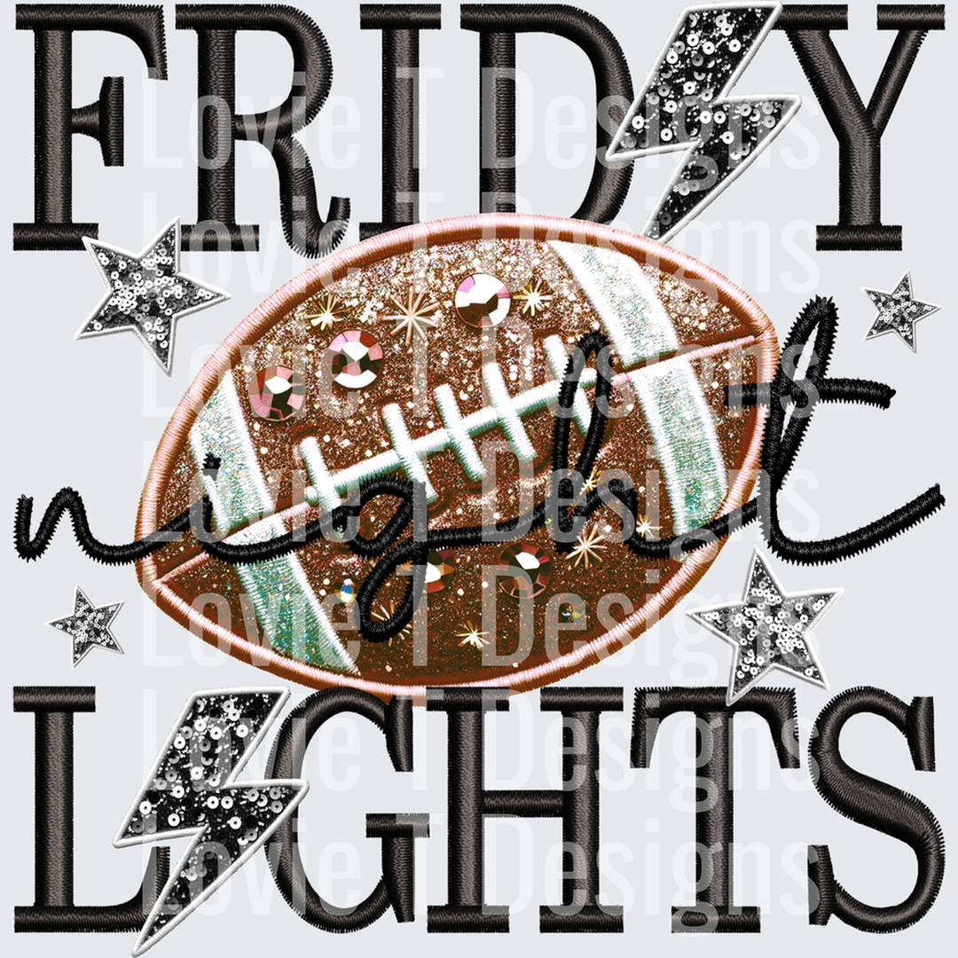 Friday Night Lights Brown Ftbl â€“ DTF Transfer