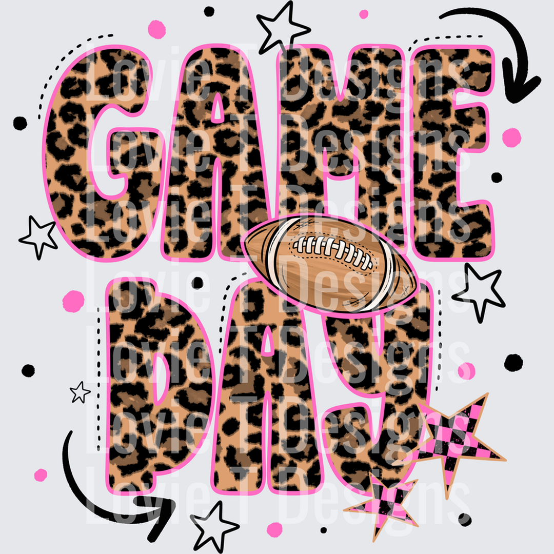 Game Day Leopard â€“ DTF Transfer