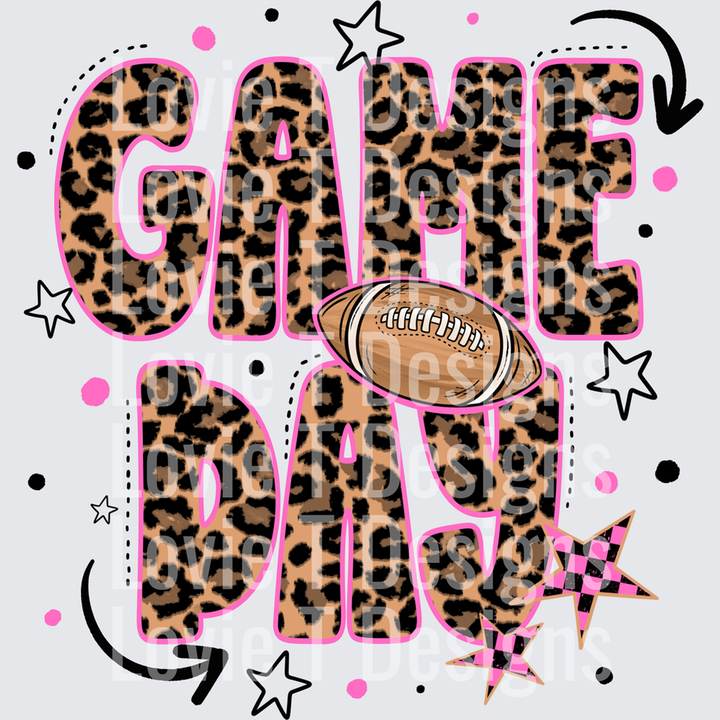 Game Day Leopard â€“ DTF Transfer