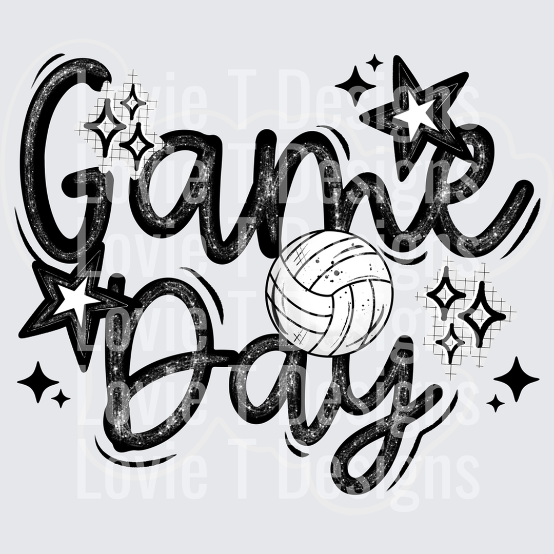 Game Day Volleyball â€“ DTF Transfer