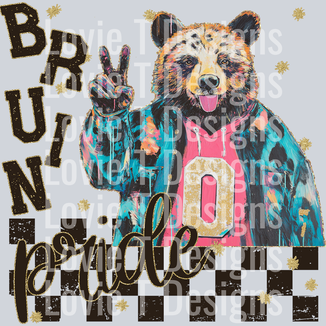 Grunge Mascots Bruin – DTF Transfer