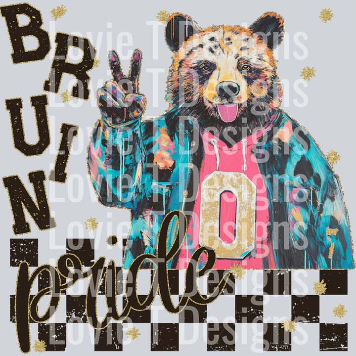 Grunge Mascots Bruin – DTF Transfer