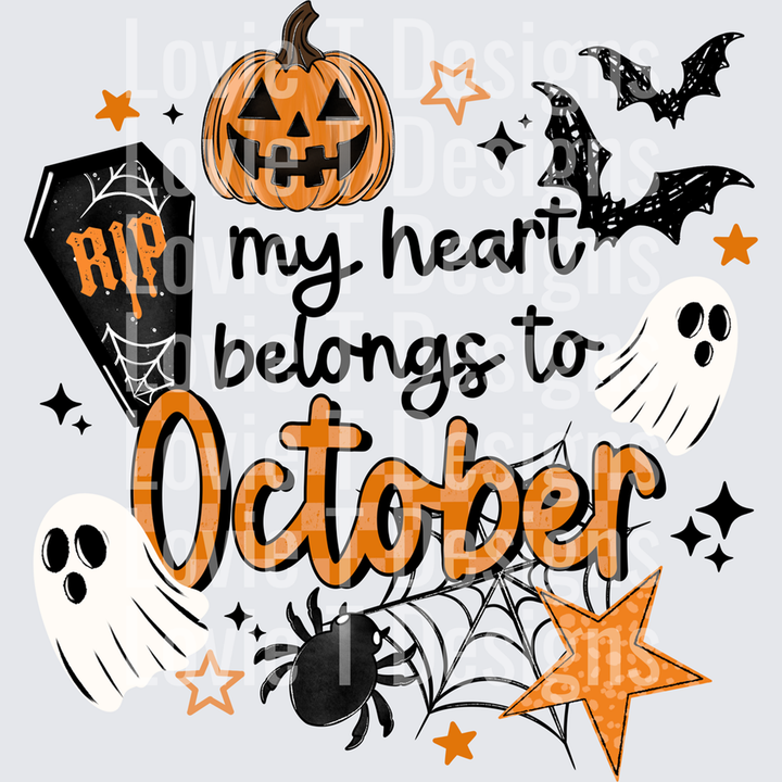 Heart Belongs to October – DTF Transfer