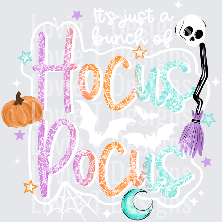 Hocus Pocus White – DTF Transfer
