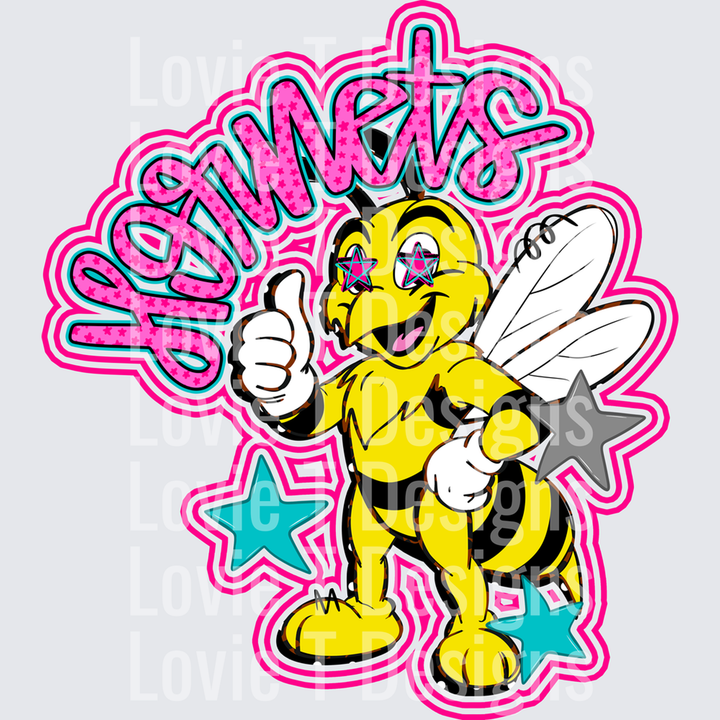 Hornets Pink – DTF Transfer
