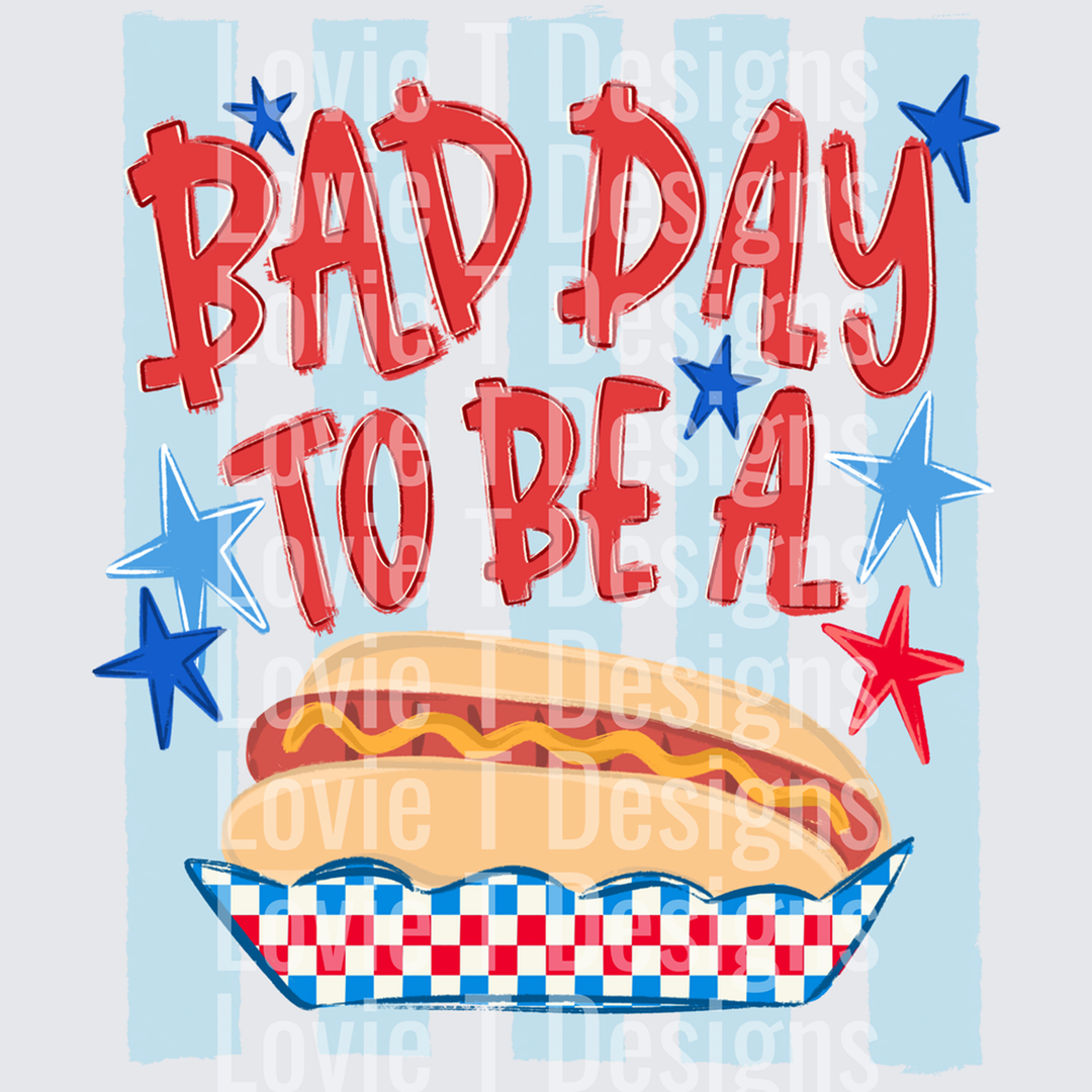 Hot Dog Stripes – DTF Transfer