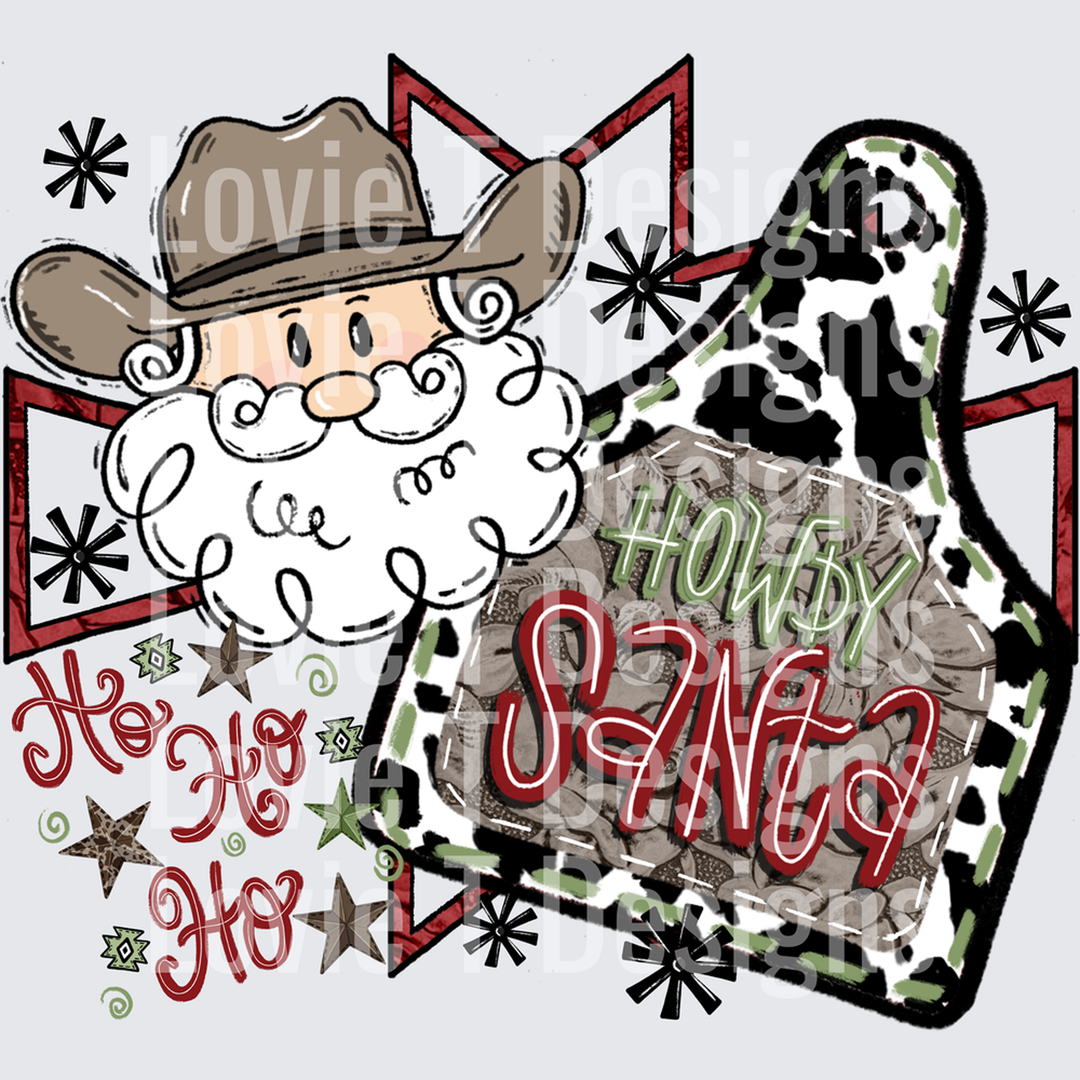 Howdy Santa – DTF Transfer