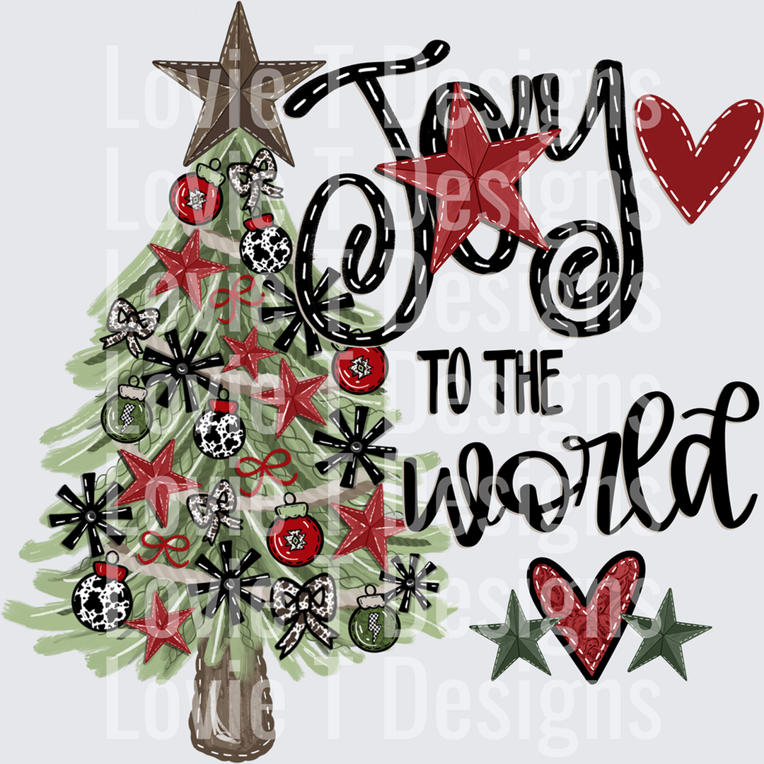 Joy to the World Western – DTF Transfer
